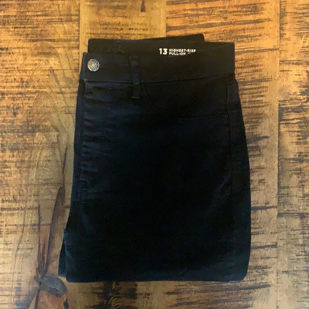 Arizona black high rise pull on jeggings